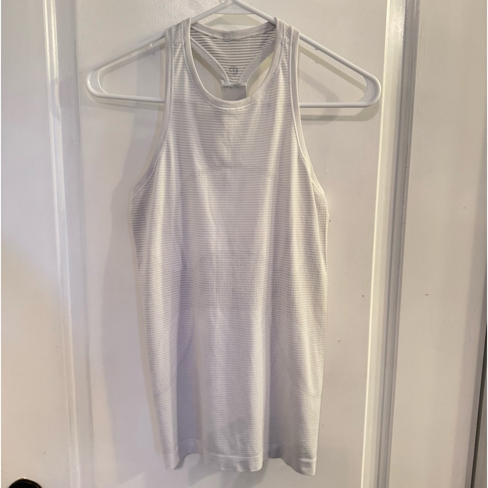 Lululemon Swiftly Tech T-Back Tank Top White